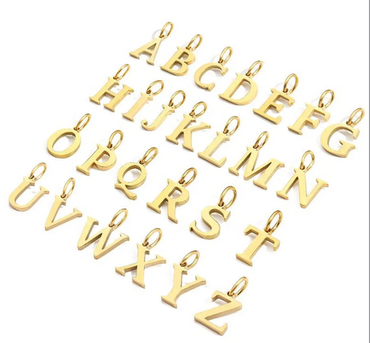 Letter Initials Gold Plated